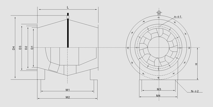 SJG型斜流式通風機主要技術參數